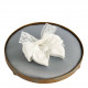Round Upholsterer's Tray for Scented Decor - Gray