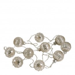 Silver Ball LED String Lights