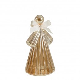 Ange lumineux doré - Moyen modèle - H. 20 cm