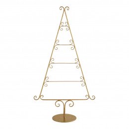 Sapin décoratif en métal doré