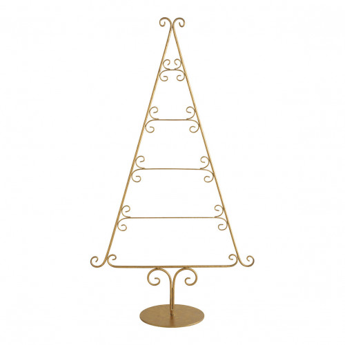 Árvore de Natal decorativa em metal dourado