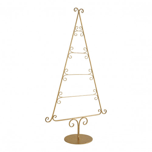 Árbol decorativo de metal dorado