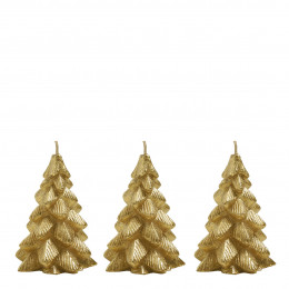 Set de 3 bougies décoratives Sapin