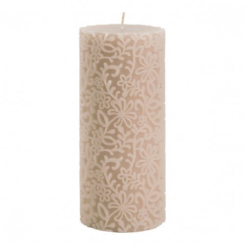 Fleur rose Scented Decorative Candle - Large Model - H. 20 cm