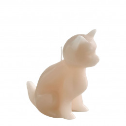 Candela decorativa profumata Gatto nude - Fresia e pera