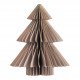 Décoration Noël en papier pliable - Sapin marron