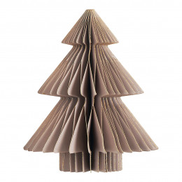 Décoration Noël papier pliable - Sapin marron