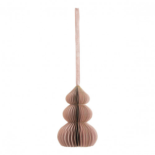 Foldable Paper Christmas Decoration - Pink Tree