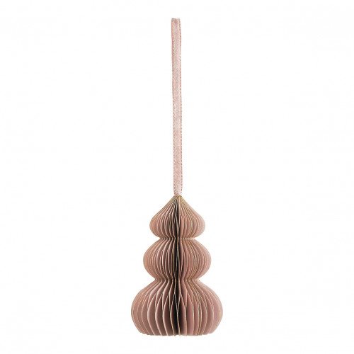 Foldable Paper Christmas Decoration - Pink Tree