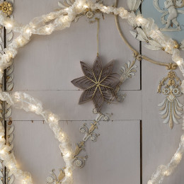 Décoration Fleur en papier pliable - Rose