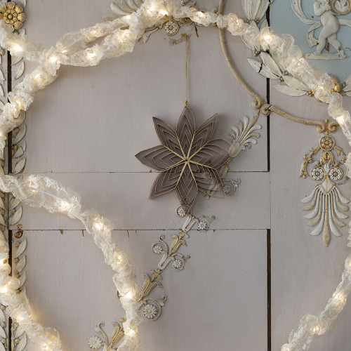 Decorazione Fiore di carta pieghevole - Rosa