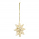 Decoração Estrela em papel dobrável - Branco