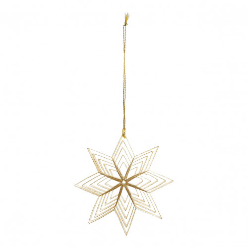 Decoración Estrella de papel plegable - Blanco