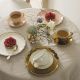Tasse à thé et sous-tasse Marguerite - Doré