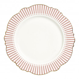 Assiette plate Madame de Récamier - Rose