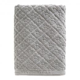 Bath towel Douceur Florale grey