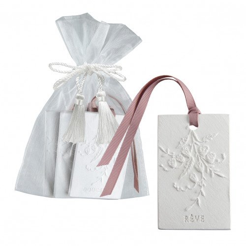 Pochon de 3 décors parfumés Petits Mots - Fleur de Thé