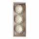 Conjunto de 3 decorações fundentes em cera perfumada - Marquise
