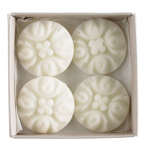 Confezione di 4 decorazioni fondenti in cera profumata Arabesque - Secret de Santal