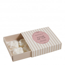 Caja de 4 decoraciones de cera perfumada Fleur - Fleur de Thé