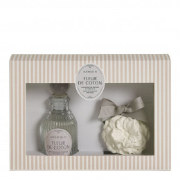 Caja difusor de perfume 90 ml y decoración perfumada Les Intemporelles - Fleur de Coton