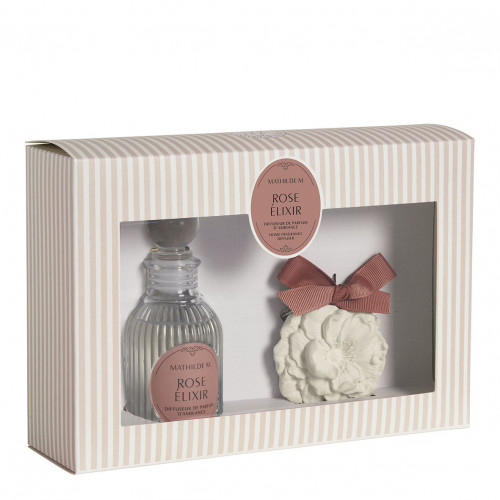 Les Intemporelles 90 ml fragrance diffuser and scented decoration set - Rose Élixir