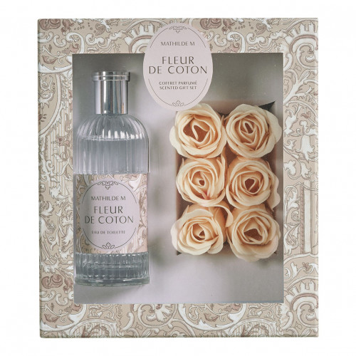 Cofanetto eau de toilette 100 ml e rose di sapone profumate - Fleur de Coton