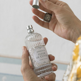 Coffret eau de toilette 100 ml et roses de savon parfumées - Fleur de Coton