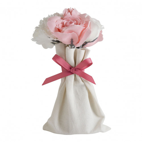 Bouquet of white and pink scented soap roses - Rose fragrance Bouquet of white and pink scented soap roses - Rose fragrance