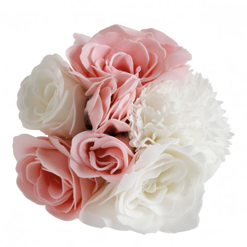 Bouquet of white and pink scented soap roses - Rose fragrance Bouquet of white and pink scented soap roses - Rose fragrance