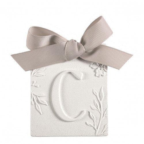 Décor parfumé lettre C - Voile de Lin