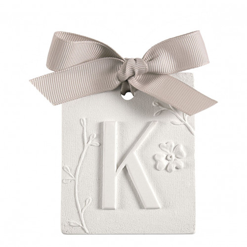 Décor parfumé lettre K - Voile de Lin