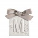 Décor parfumé lettre M - Voile de Lin