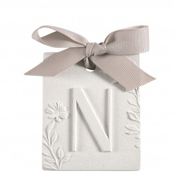 Decoração perfumada letra N - Véu de Linho