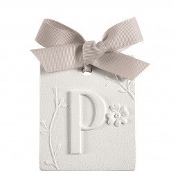 Décor parfumé lettre P - Voile de Lin