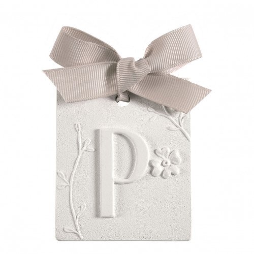 Décor parfumé lettre P - Voile de Lin