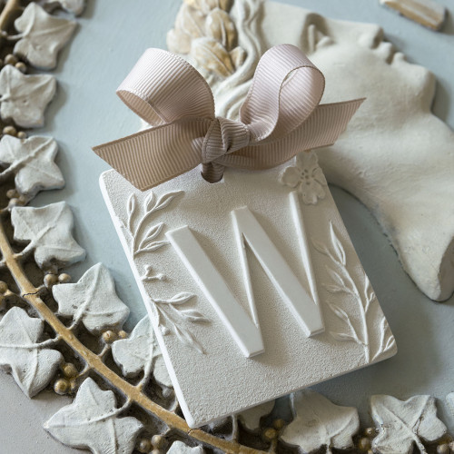 Décor parfumé lettre W - Voile de Lin