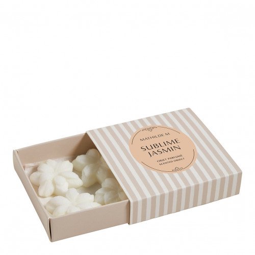 Boîte de 4 décors fondants Jasmin en cire parfumée - Sublime Jasmin