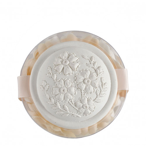 Scatola di petali di sapone profumato bianchi e nude - Profumo Rosa