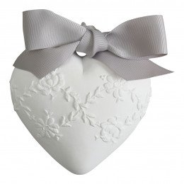 Scented decoration Embroidered Heart - Fleur de Coton