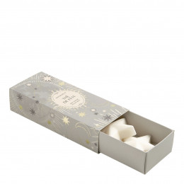 Cofanetto 3 decorazioni fondenti in cera profumata Festa Celeste - Tè delle Feste