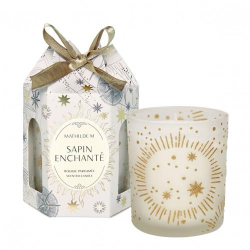 Bougie parfumée Fête Céleste 160 g - Sapin Enchanté