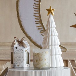 Bougie parfumée Fête Céleste 160 g - Sapin Enchanté