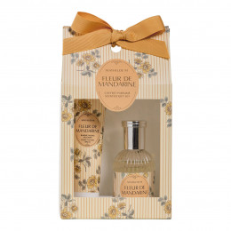 Coffret perfumado água de colónia e bálsamo de mãos Velours - Flor de Tangerina