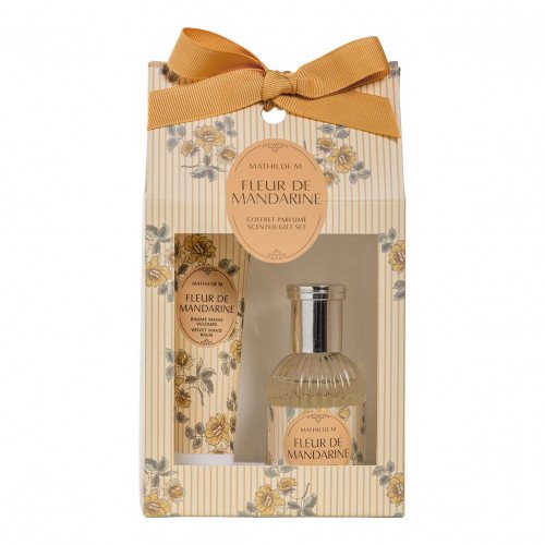 Coffret perfumado água de colónia e bálsamo de mãos Velours - Flor de Tangerina