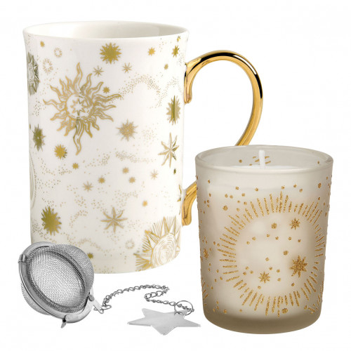 Cofanetto candela profumata e tazza Festa Celeste - Marquise