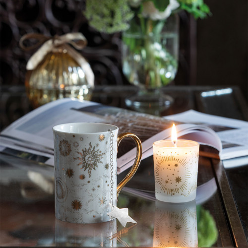Celestial Celebration scented candle and mug set - Marquise