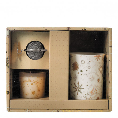 Coffret bougie parfumée et mug Fête Céleste - Marquise Coffret bougie parfumée et mug Fête Céleste - Marquise