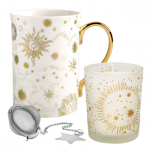 Scented candle and mug gift set Fête Céleste - Sapin Enchanté