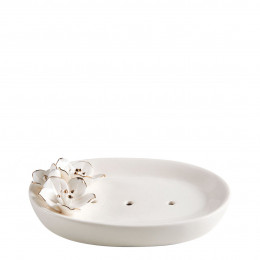 Portasapone Amour de Fleurs in ceramica